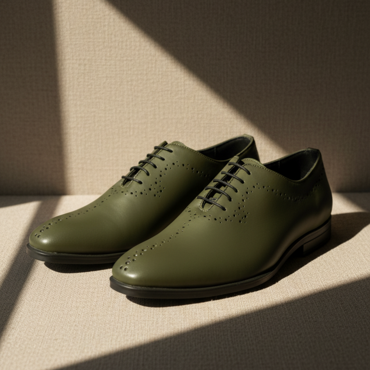 Drift Olive Green Men's Formal Shoes