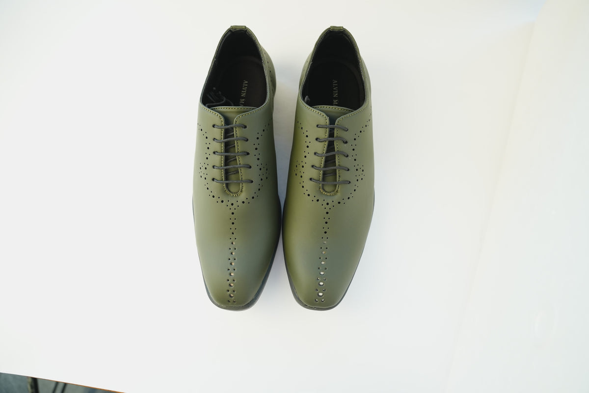 Drift Olive Green Men's Formal Shoes